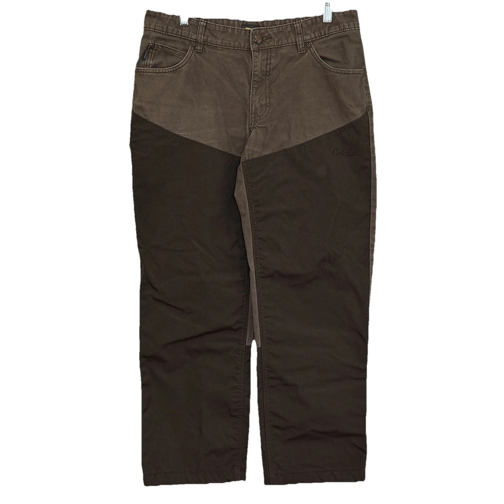 Cabela's Brush Guard Jeans Mens Sz 32x30 Brown Classic Fit Straight Leg Outdoor